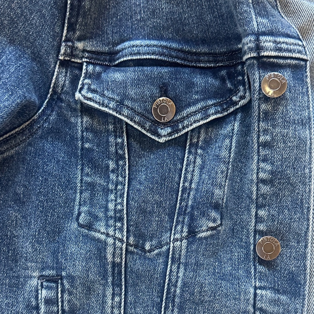 Pistola Womens Denim Jacket - Dark Blue size large - Picture 3 of 6